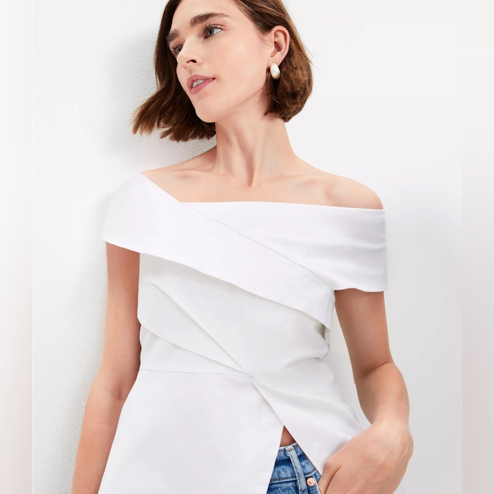 Loft Asymmetrical Off-the-Shoulder Top